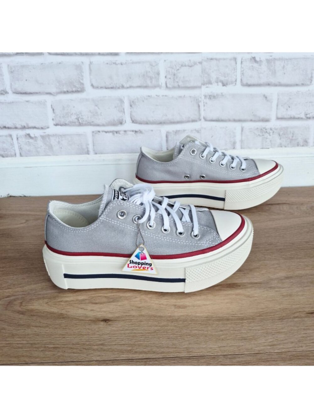 ⭐Converse Chuck Taylor Lift Double Stack 7.5 Women's shoes Sneaker Grey A16065C - Picture 13 of 13